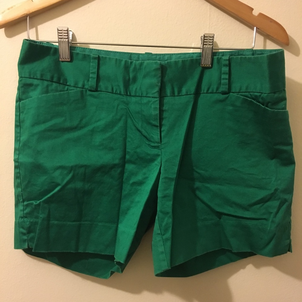 The Limited shorts in bright green!